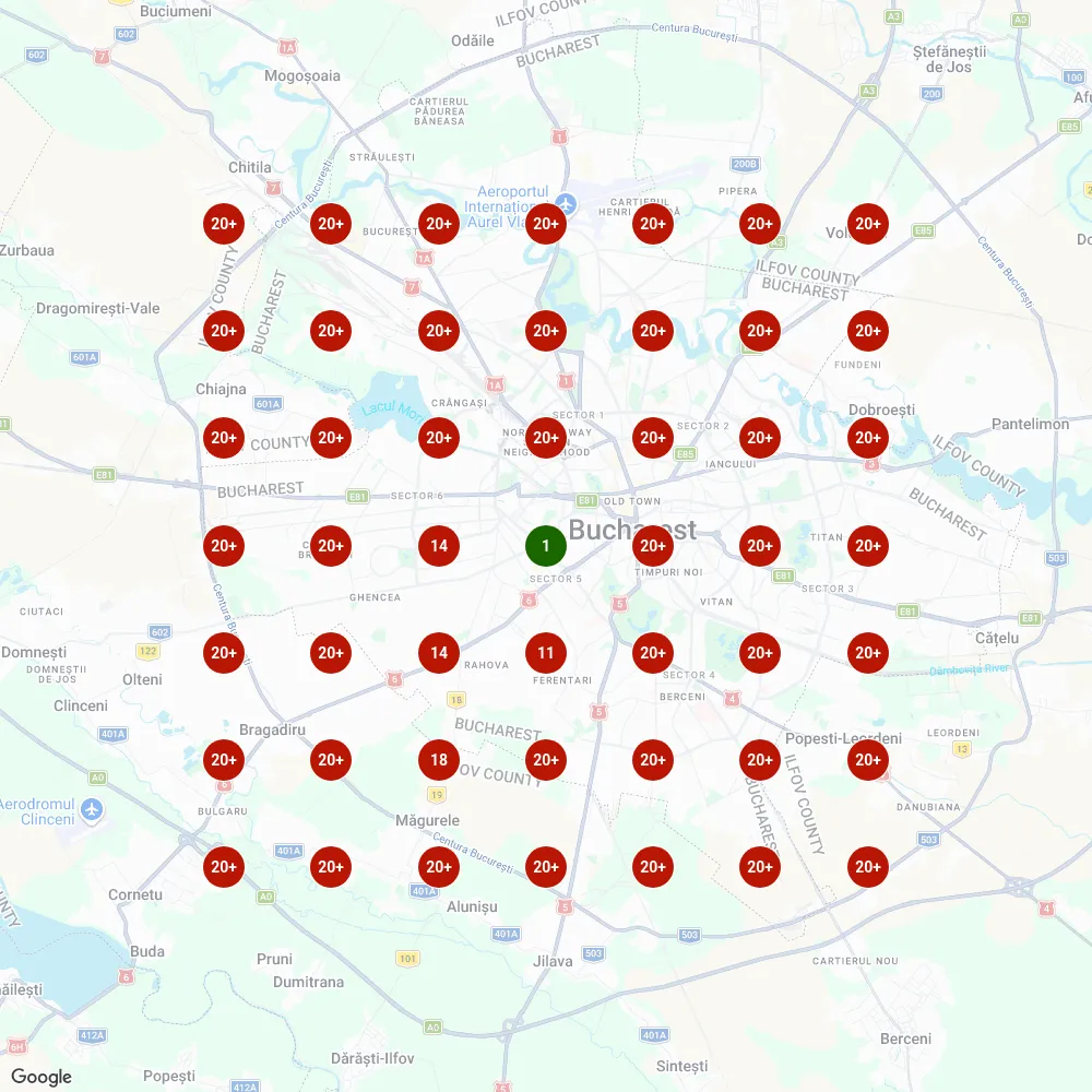 Un profil de google maps inainte de a se incepe serviciul de local seo, optimizare google business profile